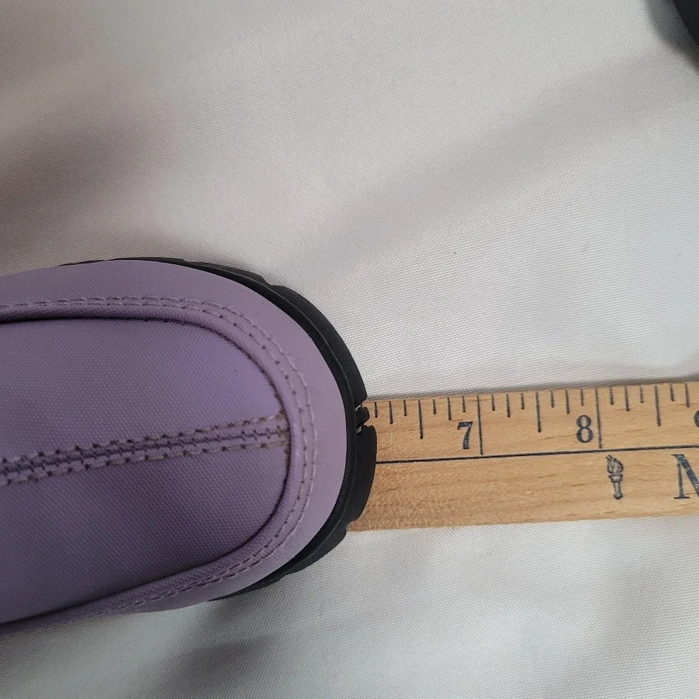 Lands End Little Girls Lilac Faux Fur Lined Winter Boots Size 5M